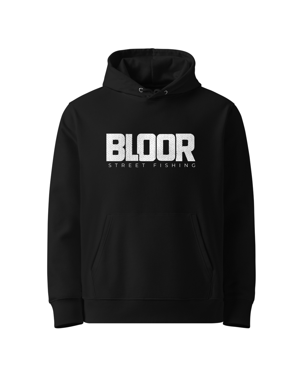 BLOOR Oversized "Street Fishing" Hoodie – Black