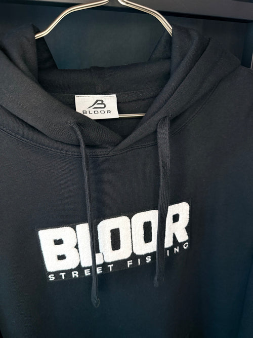 BLOOR Oversized "Street Fishing" Hoodie – Black