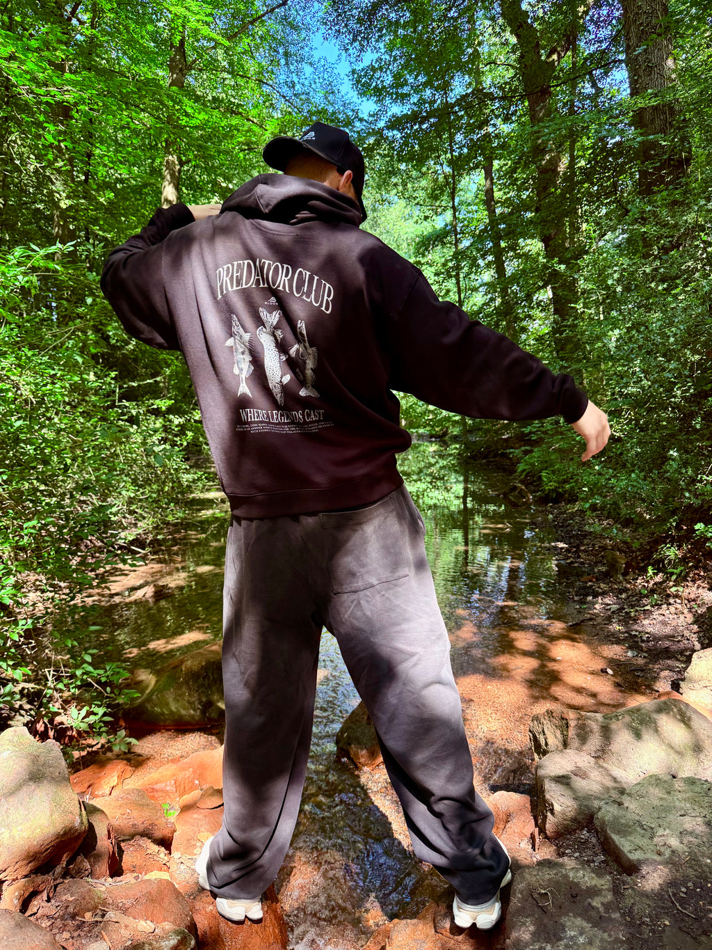 BLOOR Oversized "Predator Club" Hoodie – Black