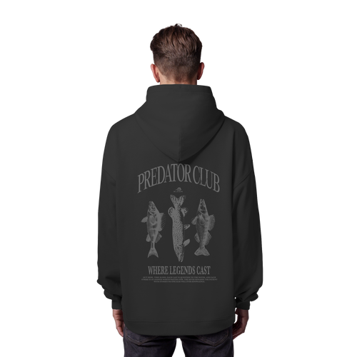 BLOOR Oversized "Predator Club" Hoodie – Black