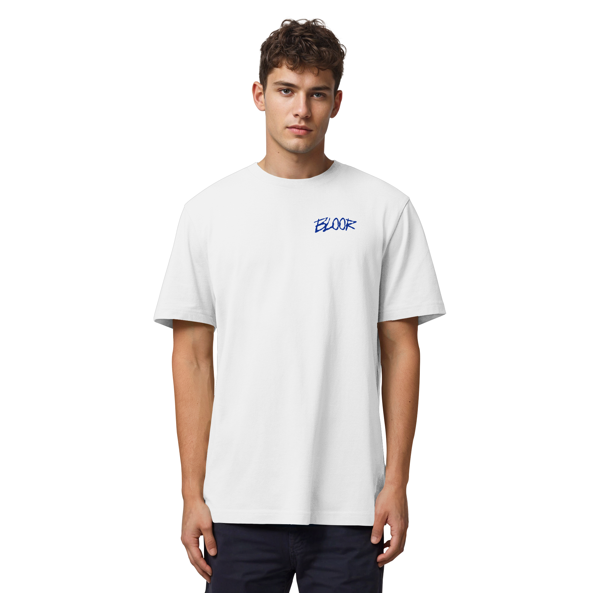 BLOOR Slashed Tee – Off White