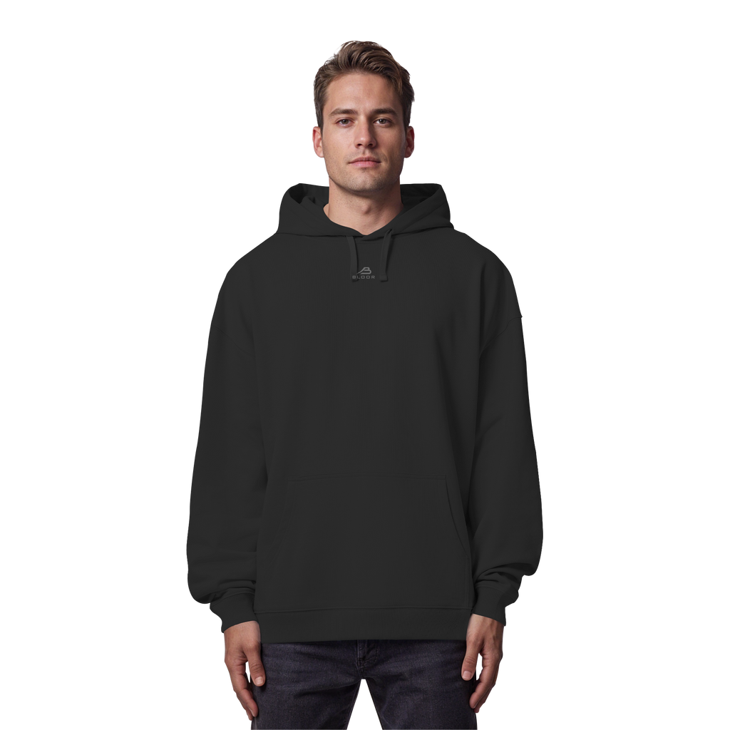BLOOR Oversized "Predator Club" Hoodie – Black