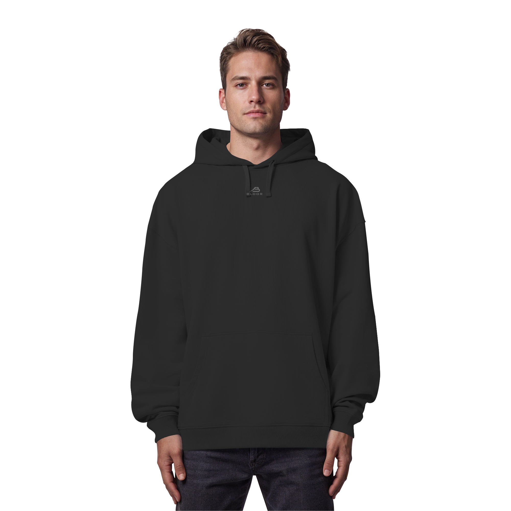 BLOOR Oversized "Predator Club" Hoodie – Black
